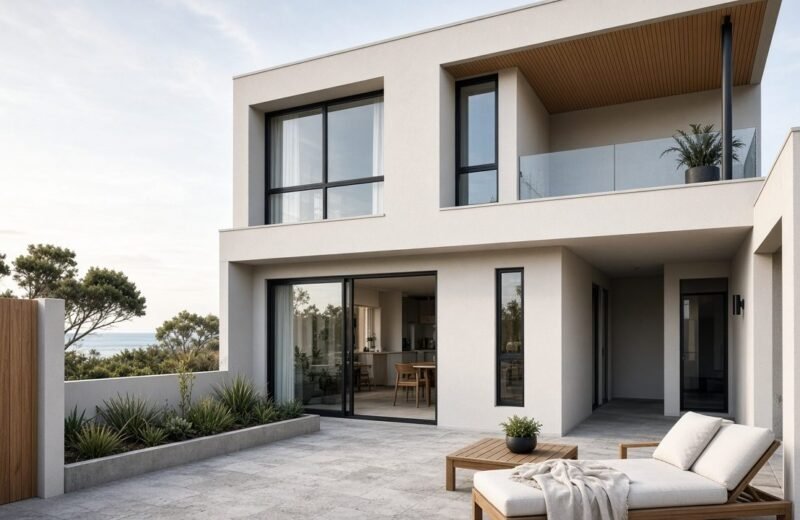 Fictional contemporary townhouse a short walk from the coast
