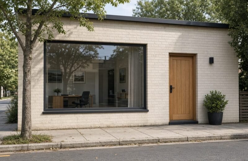 Fictional Fitzroy office exterior used in the Listora Properties demo