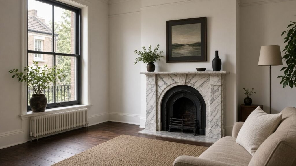 Living room of the fictional Paddington terrace