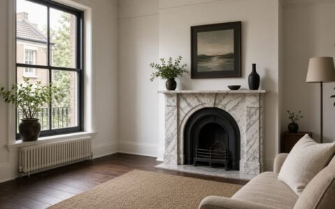 Living room of the fictional Paddington terrace