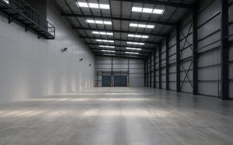 Interior of the fictional Port Melbourne warehouse