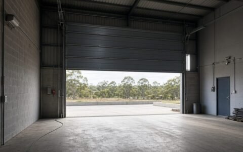 Loading bay of the fictional Port Melbourne warehouse